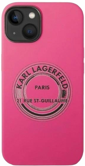 Etui CG Mobile Karl Lagerfeld Silicone RSG do Apple iPhone 14 Plus Rozowy (3666339085735) - obraz 3