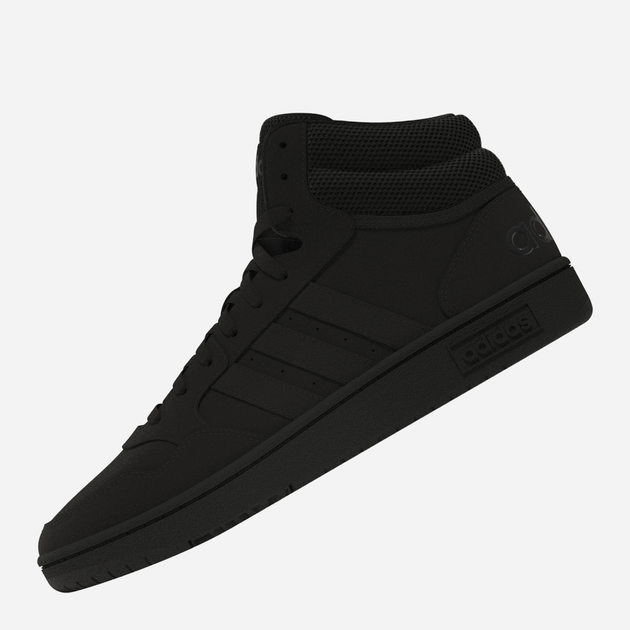 Sneakersy męskie na platformie wysokie Adidas Hoops 3.0 Mid GV6683 46 (UK 11) Czarne (4065425388412) - obraz 2