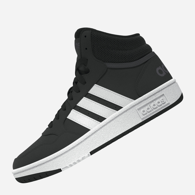 Trzewiki młodzieżowe chłopięce adidas Hoops Mid 3.0 K GW0402 38 (5UK) Czarne (4065418332538) - obraz 3