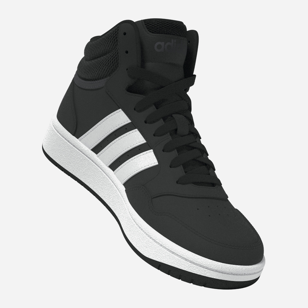 Trzewiki młodzieżowe chłopięce adidas Hoops Mid 3.0 K GW0402 38 (5UK) Czarne (4065418332538) - obraz 6
