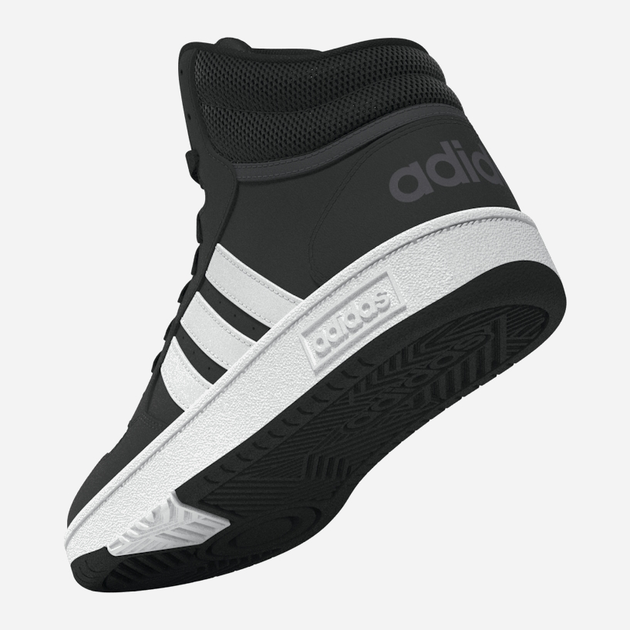 Підліткові черевики для хлопчика adidas Hoops Mid 3.0 K GW0402 39.5 (6UK) Чорні (4065418336161) - зображення 10