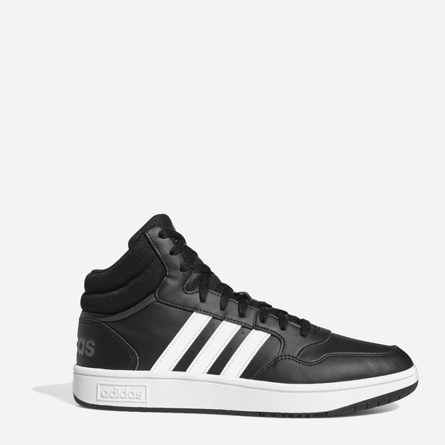 Чоловічі черевики високі Adidas Hoops 3.0 Mid GW3020 45.5 (UK 10.5) Чорні (4065418428538) - зображення 1