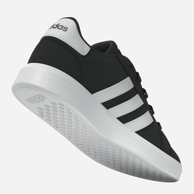 Підліткові кеди для хлопчика adidas Grand Court 2.0 K GW6503 39 (UK 6) Чорні з білим (4065426180909) - зображення 8