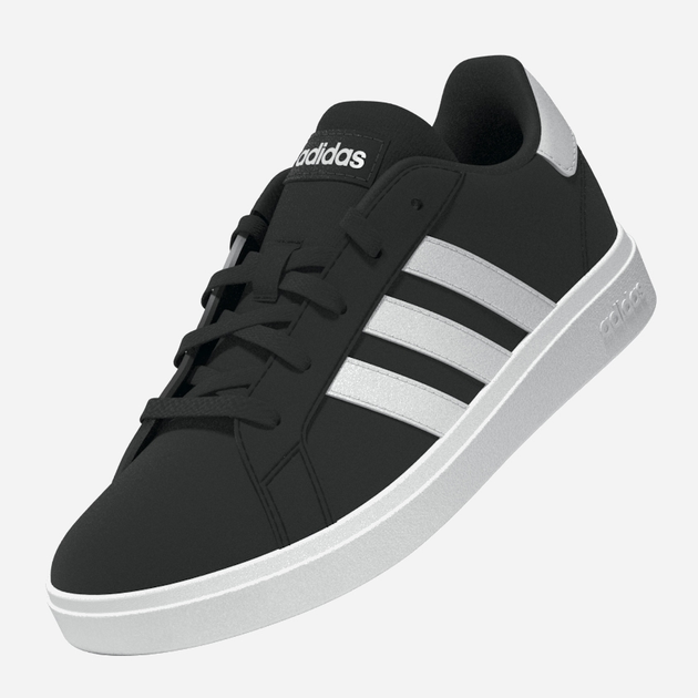 Підліткові кеди для хлопчика adidas Grand Court 2.0 K GW6503 38.5 (5.5UK) Чорні з білим (4065426180886) - зображення 4