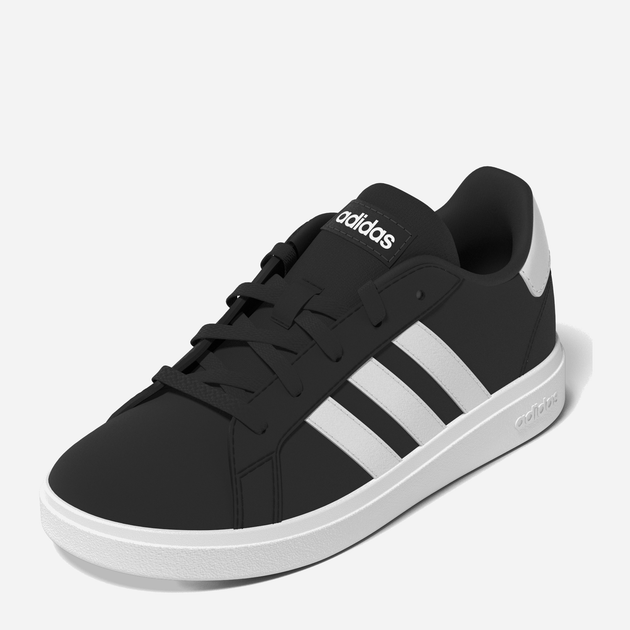 Підліткові кеди для хлопчика adidas Grand Court 2.0 K GW6503 39 (UK 6) Чорні з білим (4065426180909) - зображення 16