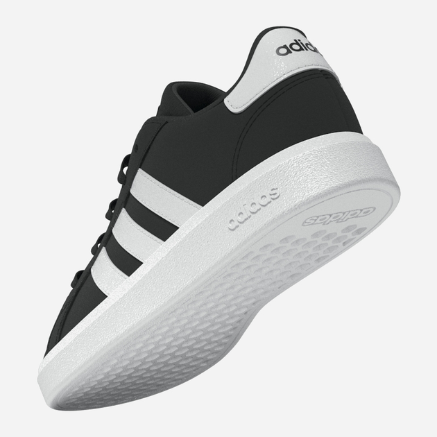 Підліткові кеди для хлопчика adidas Grand Court 2.0 K GW6503 38.5 (5.5UK) Чорні з білим (4065426180886) - зображення 10