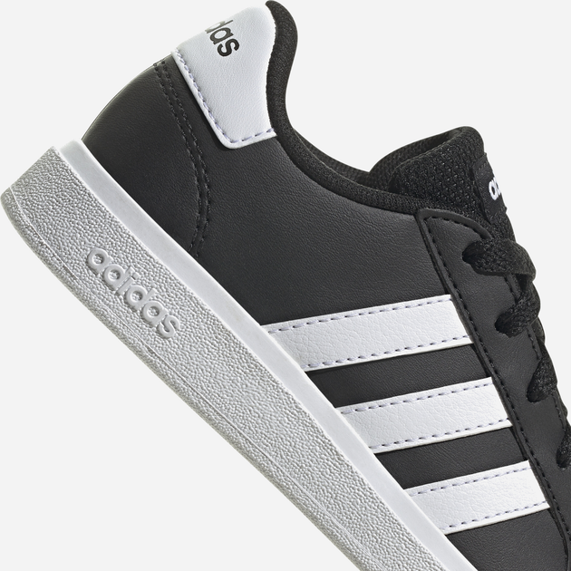 Підліткові кеди для хлопчика adidas Grand Court 2.0 K GW6503 38.5 (5.5UK) Чорні з білим (4065426180886) - зображення 18