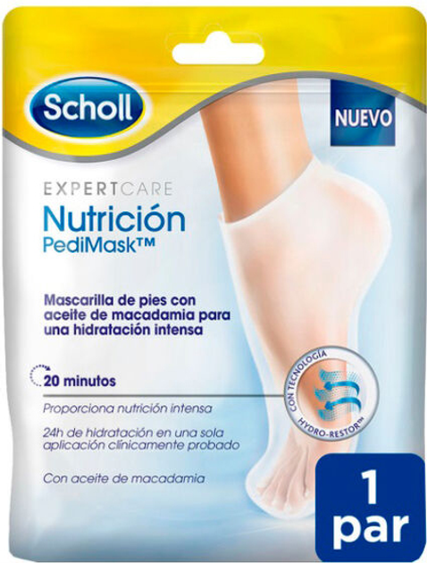 Маска для догляду за ногами Dr. Scholl's Nourishing Foot Mask 1 пара 20 г (8428076000304) - зображення 1