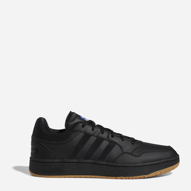 Tenisówki męskie z eko skóry do kostki Adidas Hoops 3.0 GY4727 42.5 (UK 8.5) Czarne (4065426318128) - obraz 1