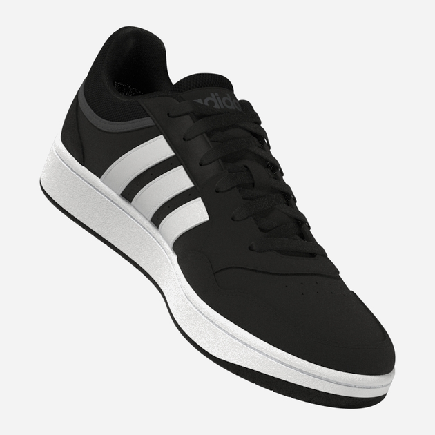 Чоловічі кеди низькі adidas Hoops 3.0 GY5432 43.5 (UK 9) Чорні (4065418286312) - зображення 5
