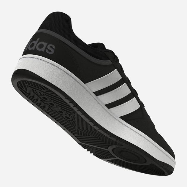 Чоловічі кеди низькі adidas Hoops 3.0 GY5432 43.5 (UK 9) Чорні (4065418286312) - зображення 7