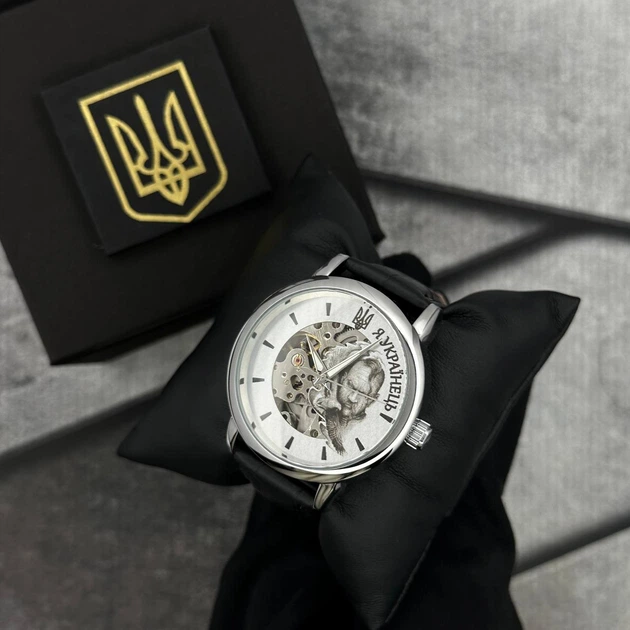 Годинник наручний Patriot 022 Silver-Black Automatics Я Українець - изображение 2