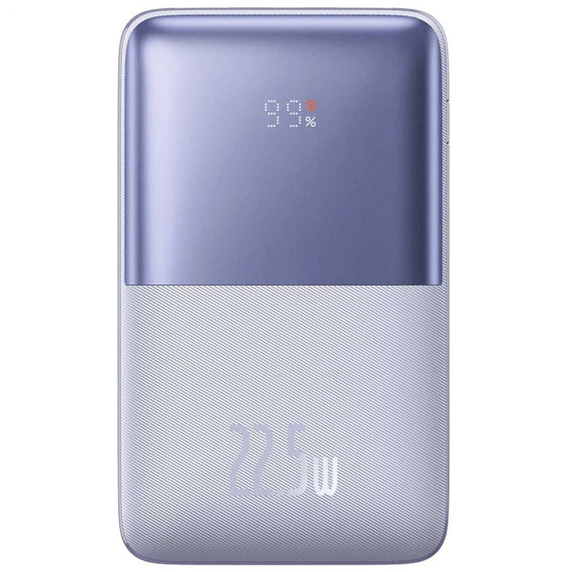 Повербанк Портативное зарядное устройство Baseus Bipow Pro Digital Display 22.5W 20000 mAh (PPBD03000) Purple - Фото 1 Повербанк Портативное зарядное устройство Baseus Bipow Pro Digital Display 22.5W 20000 mAh (PPBD03000) Purple - изображение 1