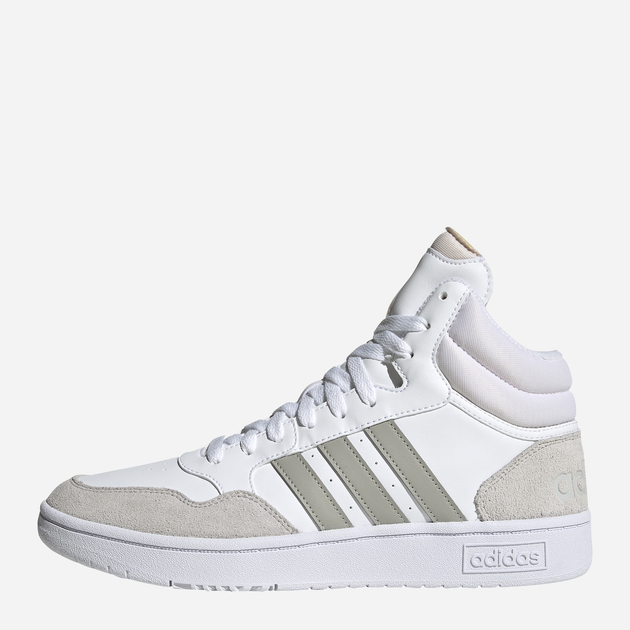 Trzewiki męskie wysokie sznurowane Adidas Hoops 3.0 Mid HP7940 44 (UK 9.5) Beżowe (4066746031186) - obraz 2