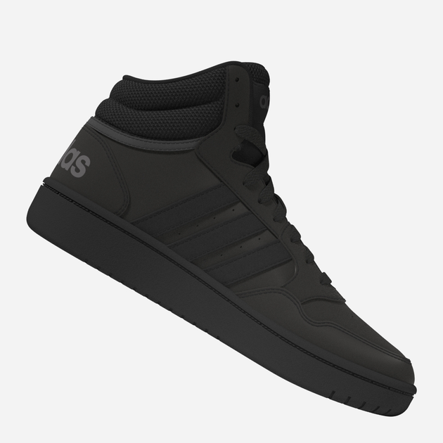 Підліткові черевики для хлопчика adidas Hoops 3.0 Mid K HR0228 39.5 Чорні (4065415592812) - зображення 8