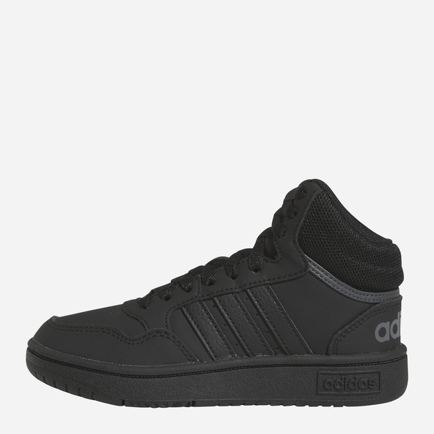 Trzewiki młodzieżowe chłopięce adidas Hoops 3.0 Mid K HR0228 40 Czarne (4065415596438) - obraz 3