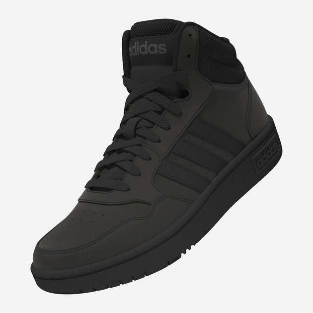 Trzewiki młodzieżowe chłopięce adidas Hoops 3.0 Mid K HR0228 40 Czarne (4065415596438) - obraz 5