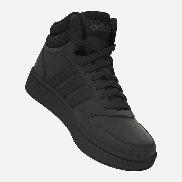 Trzewiki młodzieżowe chłopięce adidas Hoops 3.0 Mid K HR0228 40 Czarne (4065415596438) - obraz 7
