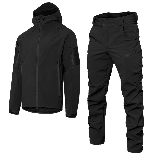 Военный штормовой ветро-влагозащитный костюм Softshell Gen.II Черный 3XL (Kali) - изображение 6