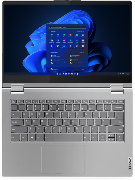 Laptop Lenovo ThinkBook 14s Yoga G3 (21JG000WPB) Grey - obraz 2