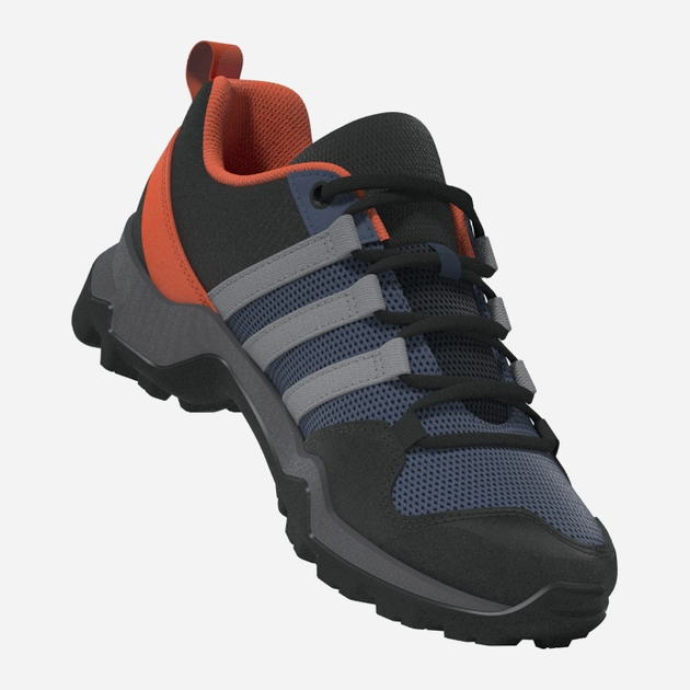Buty sportowe chłopięce adidas Terrex AX2R K IF5702 38 (5UK) Czarne z niebieskim i pomarańczowym (4066761665373) - obraz 7