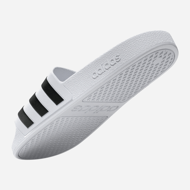 Чоловічі шльопанці для пляжу Adidas Adilette Aqua F35539 44.5 Білі з чорним (4060509397335) - зображення 11