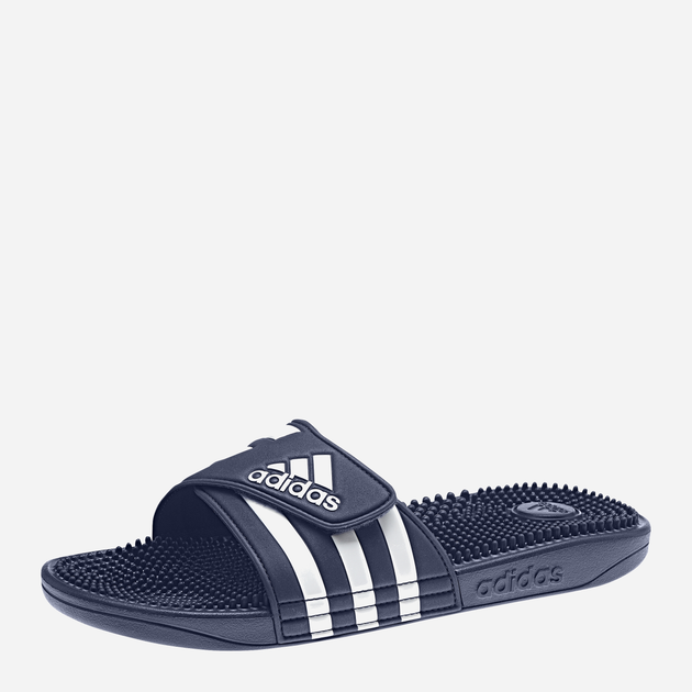 Чоловічі шльопанці для пляжу Adidas Adissage F35579 43 Темно-сині з білим (4060512030342) - зображення 4