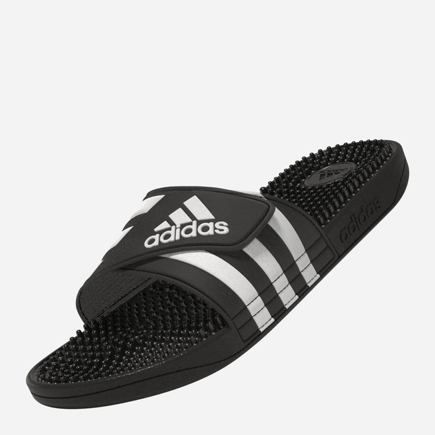 Чоловічі шльопанці для пляжу Adidas Adissage F35580 44.5 Чорні з білим (4060512030403) - зображення 5