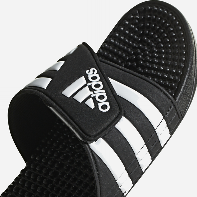 Чоловічі шльопанці для пляжу Adidas Adissage F35580 43 Чорні з білим (4060512030441) - зображення 13