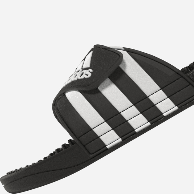 Чоловічі шльопанці для пляжу Adidas Adissage F35580 47 Чорні з білим (4060512030472) - зображення 17