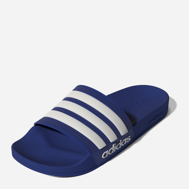 Чоловічі шльопанці для пляжу Adidas Adilette Shower GW1048 46 Сині з білим (4065418273503) - зображення 5