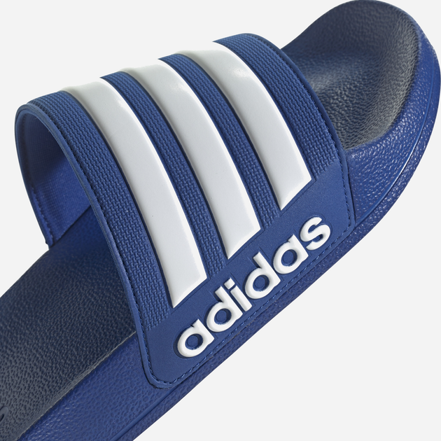 Чоловічі шльопанці для пляжу Adidas Adilette Shower GW1048 46 Сині з білим (4065418273503) - зображення 16