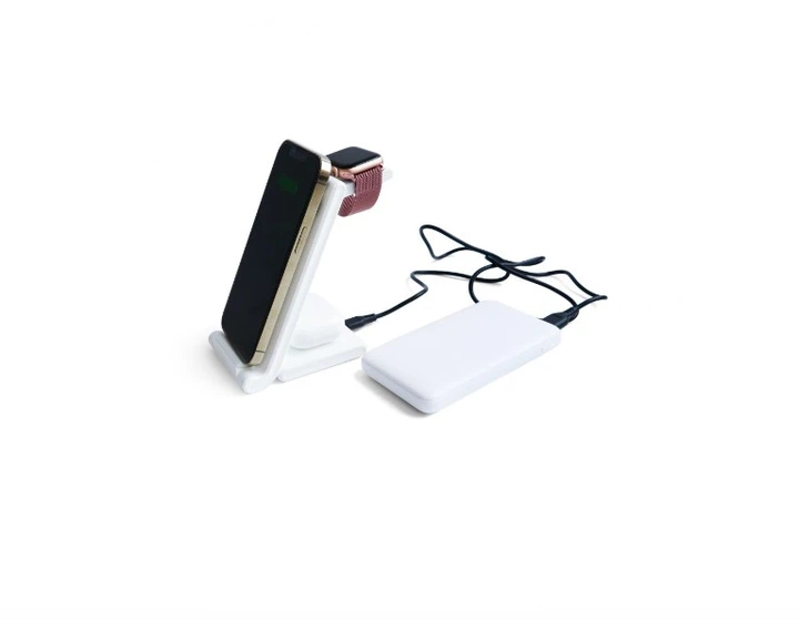 Док-станция 3 в 1 WALKER WH-53 white беспроводная зарядка Wireless Charge - изображение 2