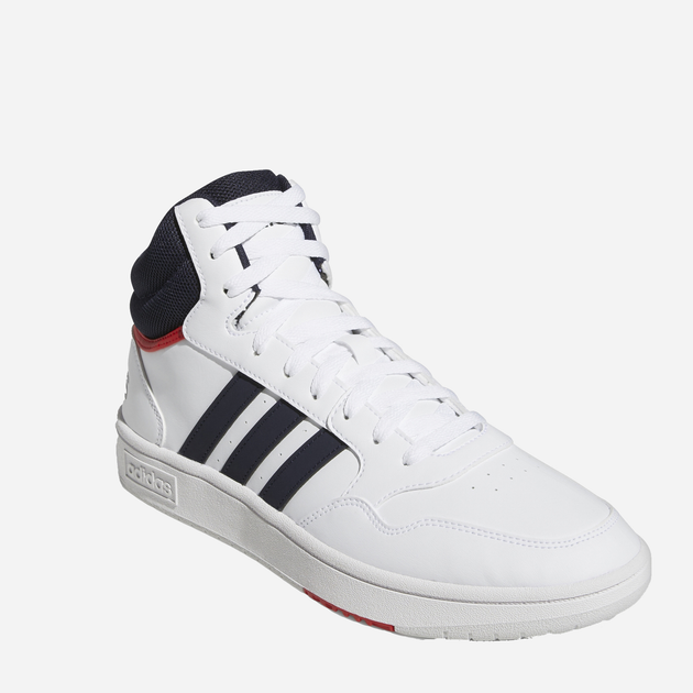 Чоловічі черевики високі Adidas Hoops 3.0 Mid GY5543 41.5 Білі (4064053694155) - зображення 2
