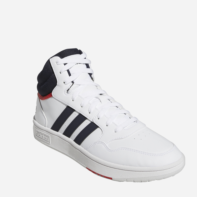 Чоловічі черевики високі Adidas Hoops 3.0 Mid GY5543 44.5 Білі (4064053694216) - зображення 2