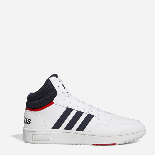 Trzewiki męskie wysokie sznurowane Adidas Hoops 3.0 Mid GY5543 48 Białe (4064053694261) - obraz 1