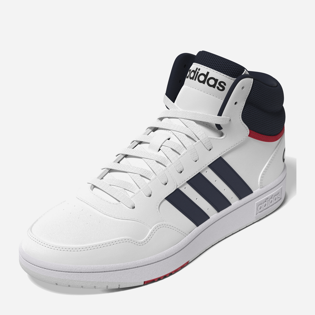 Чоловічі черевики високі adidas Hoops 3.0 Mid GY5543 47.5 Білі (4064053694254) - зображення 4