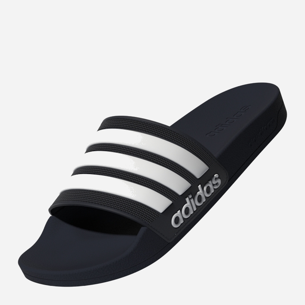 Klapki męskie basenowe Adidas Adilette Shower GZ5920 48.5 Granatowe z białym (4065419735000) - obraz 10