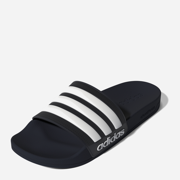 Klapki męskie basenowe Adidas Adilette Shower GZ5920 48.5 Granatowe z białym (4065419735000) - obraz 12
