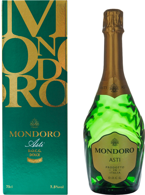 Вино ігристе Mondoro Asti біле солодке 0.75 л 7.5% (8004160522305) - зображення 1