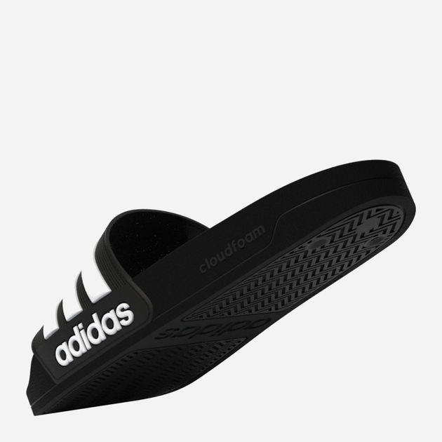 Чоловічі шльопанці для пляжу Adidas Adilette Shower GZ5922 40.5 Чорні з білим (4065419341102) - зображення 11