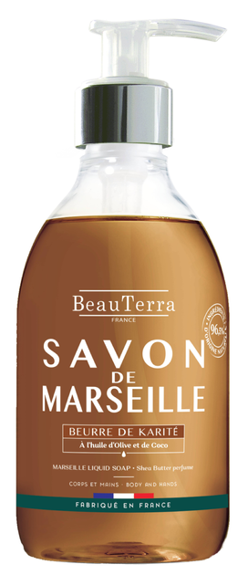 Марсельське рідке мило BeauTerra з олією карите 300 мл (3401360094543) - зображення 1