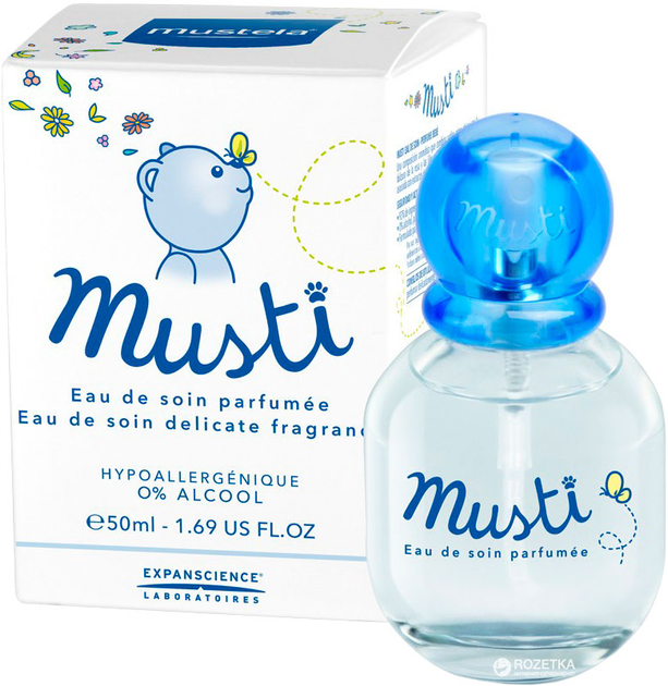 Дитяча гіпоалергенна туалетна вода Mustela Musti 50 мл (3504105027148) - зображення 1