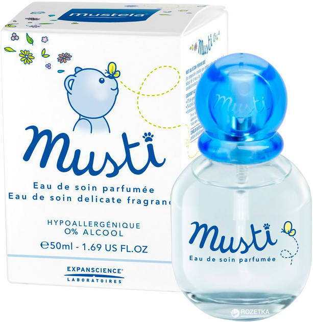 Hipoalergiczna woda toaletowa dla dzieci Mustela Musti 50 ml (3504105027148) - obraz 1