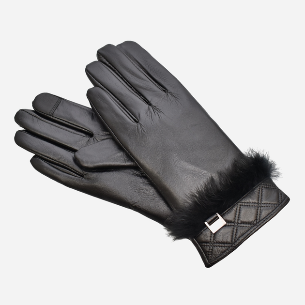 Rękawiczki damskie skórzane Semi Line P8208 XL Czarne (5903563820847) - obraz 2