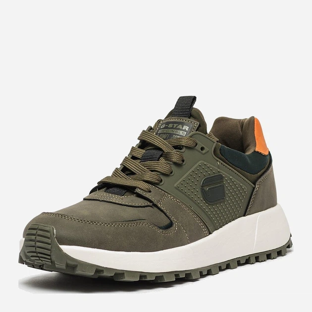 Sneakersy męskie G-Star Raw Theq Run Tpu Mtc 2242-004527 44 Oliwkowe (8720656170811) - obraz 2
