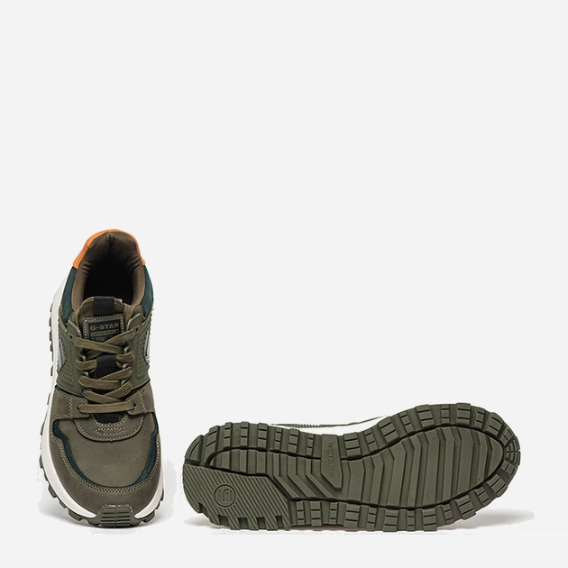 Sneakersy męskie G-Star Raw Theq Run Tpu Mtc 2242-004527 44 Oliwkowe (8720656170811) - obraz 5