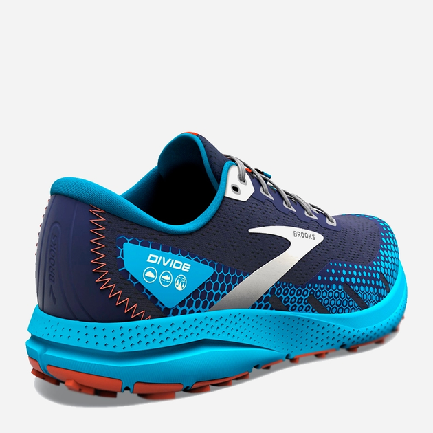 Buty do biegania męskie Brooks Divide 3 1103811D-490 45 (11US) 29 cm Niebieskie (195394230765) - obraz 4