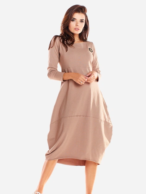 Sukienka damska Infinite You M221 S/M Beżowa (5902360545991) - obraz 4