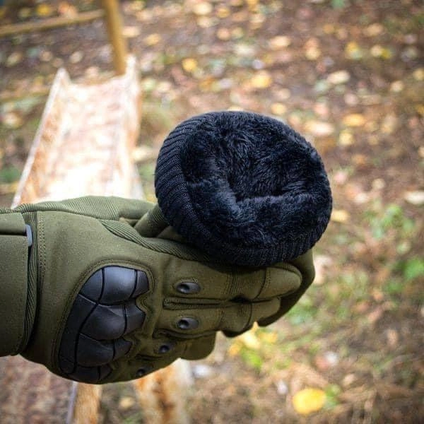 Тактичні зимові рукавички для ЗСУ, Армійські зимові рукавички на флісі L - зображення 2